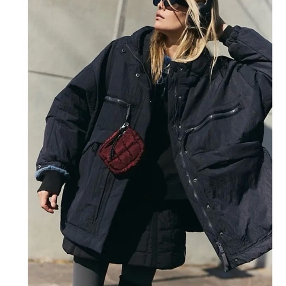 Free People Billie Boxy Hooded Jacket